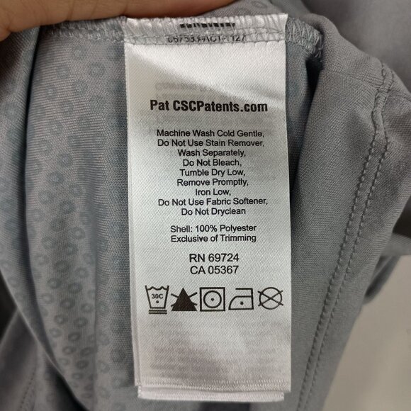 Columbia Mens Omni Freeze Zero Rules Cooling Polo Shirt Gray Size M Short Sleeve - Picture 6 of 8